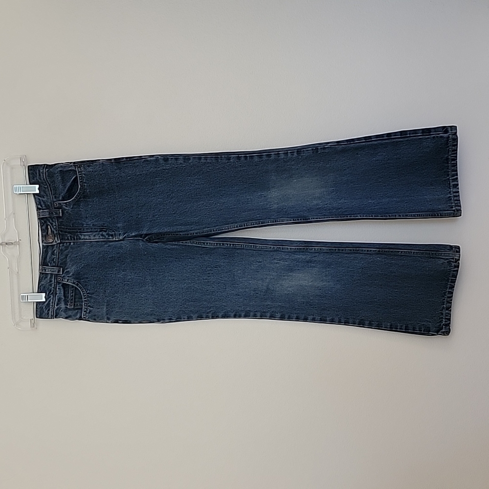 Land's End Faded Boot Cut Blue Jeans 10 S